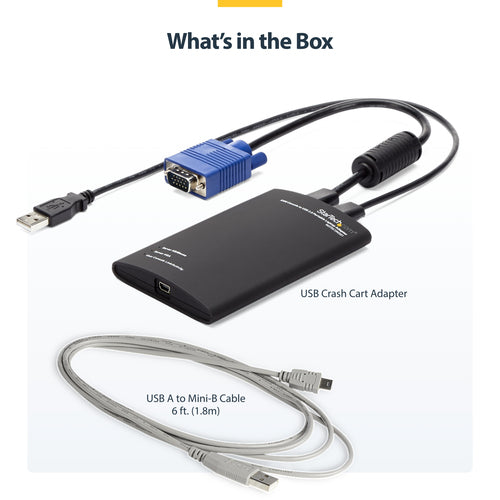 KVM Cable StarTech.com NOTECONS01 USB Mini-B PS/2 VGA Adapter