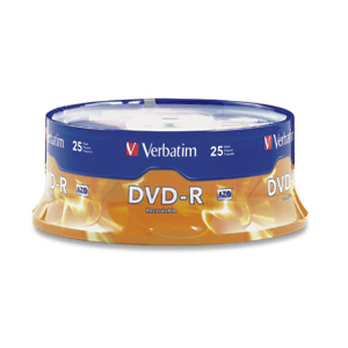 Verbatim DVD-R 4.7GB 16X Branded 25pk Spindle