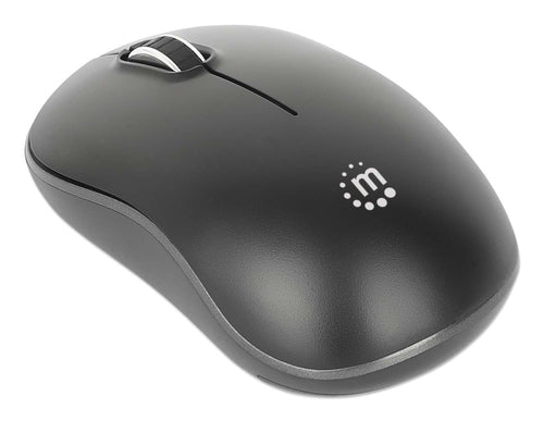 Wireless Optical Mouse 1200 DPI Ambidextrous Black USB-A Receiver