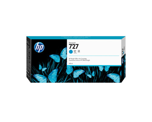Ink Cartridge HP 727 300-ml Cyan Thermal Inkjet - F9J76A