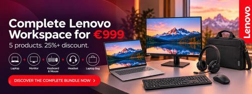 Lenovo ThinkBook 16 G8 IAL + Essential Wireless Keyboard and Mouse Combo + Wireless VoIP Headset (Teams) + 16-inch Laptop Topload T210 Black (ECO) + ThinkVision T24D-40