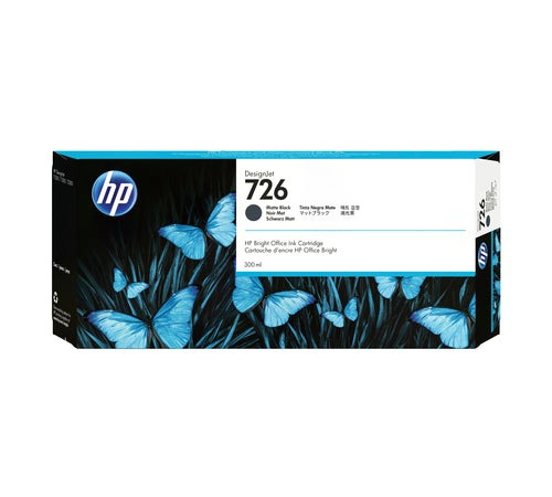 Ink Cartridge HP 726 300-ml Black Thermal Inkjet DesignJet T1200 T2300 - CH575A