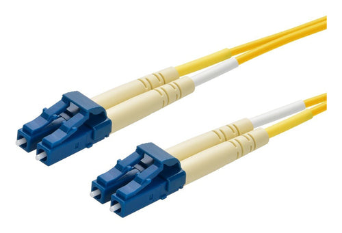 Monoprice SINGLE-MODE FIBER OPTIC CABLE - LC-LC UL 2MM 9/125 OFNR DUPLEX YELLOW InfiniBand/fibre optic cable