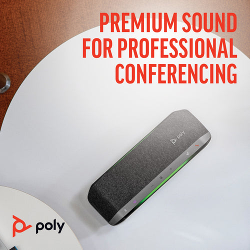 HP Poly Sync 40+ USB-A USB-C Speakerphone Bluetooth Adapter IP64 Certified