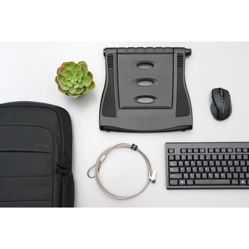 Kensington SmartFit Easy Riser Laptop Cooling Stand - Black - Adjustable Height for 12-17" Laptops
