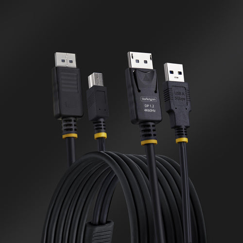 KVM Cable StarTech.com DU1226 6ft DisplayPort 4K 60Hz USB 5Gbps - DU1226-KVM-CABLE