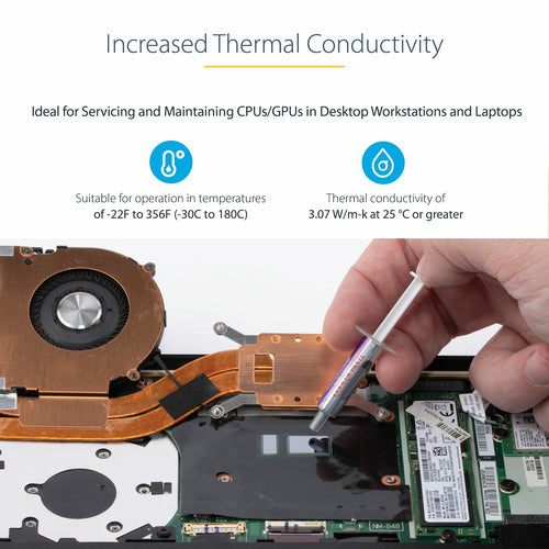 Heat Sink Compound StarTech.com SILVGREASE1 1.5g Metal Oxide Thermal Paste