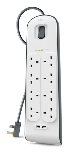 Surge Protector Belkin BSV604AF2M 6 AC Outlets 650J Type G - BSV604AF2M