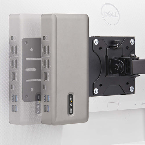 VESA Mount CPU Holder for NUC Thin Clients Black Steel