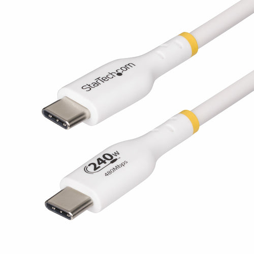 USB-C Charging Cable 10ft 240W PD EPR USB 2.0 Data Transfer White