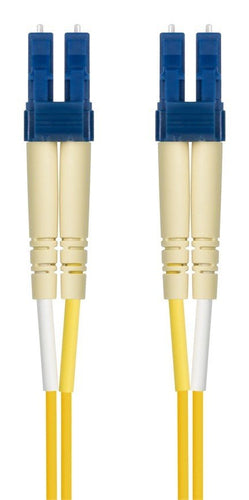 Monoprice SINGLE-MODE FIBER OPTIC CABLE - LC-LC UL 2MM 9/125 OFNR DUPLEX YELLOW InfiniBand/fibre optic cable