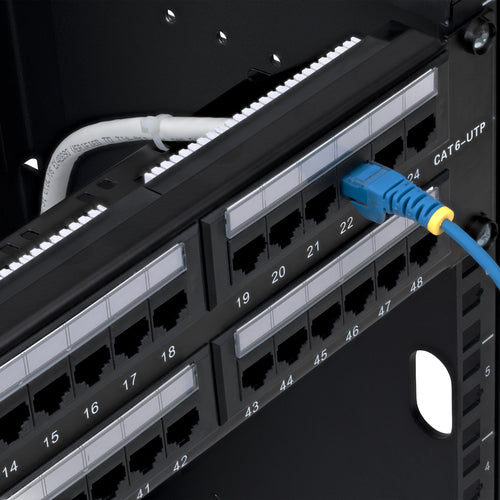 48-Port 2U Rackmount Cat6 Ethernet Patch Panel UTP RJ45 10/100/1000Base-T