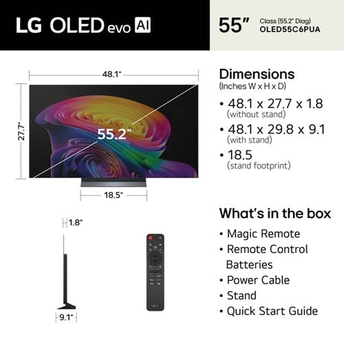 LG OLED55C6PUA TV