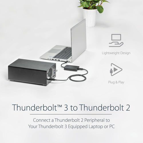 Thunderbolt 3 Adapter StarTech Thunderbolt 2 20Gbps Female to Male 0.2m