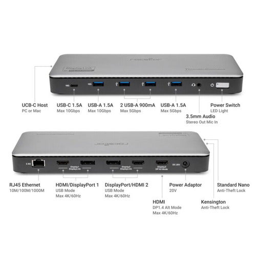 Rocstor Y10P026-S1 laptop dock/port replicator