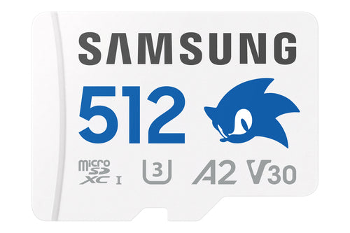 MicroSD Card Samsung MB-MD512S 512GB UHS-I 180MB/s Class 10 - MB-MD512SA/LC1