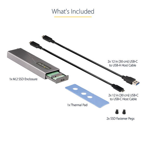 StarTech.com M2-USB-C-NVME-SATA storage drive enclosure