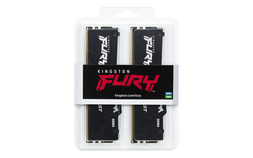 Memory Module Kingston Technology FURY Beast 64GB 6000MT/s DDR5 RGB DIMM Kit of 2 - KF560C36BBE2AK2-64