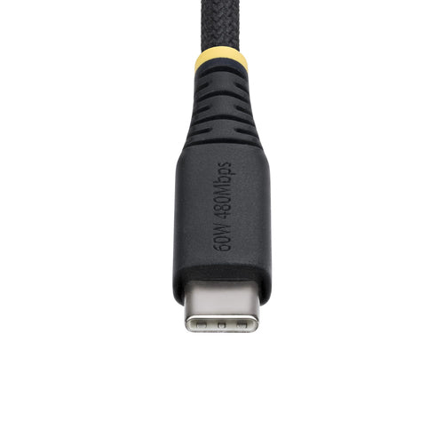 USB-C Charging Cable StarTech.com 15cm 60W (3A) Rugged USB 2.0 - USB2CC15CMNCBR