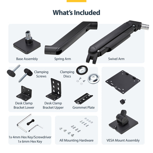 Monitor Desk Mount for 49 Inch 32:9 Ultrawide Screens - StarTech.com