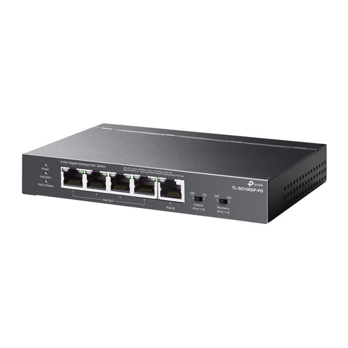 Gigabit Ethernet PoE Network Switch TP-Link TL-SG1005P-PD Wall Mountable