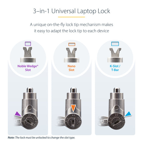 StarTech.com UNIVKA25-LAPTOP-LOCK cable lock