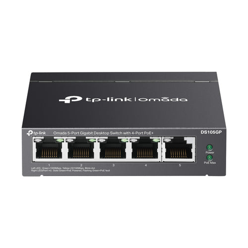 Network Switch TP-Link Omada DS105GP 5-Port Gigabit PoE Wall-Mountable