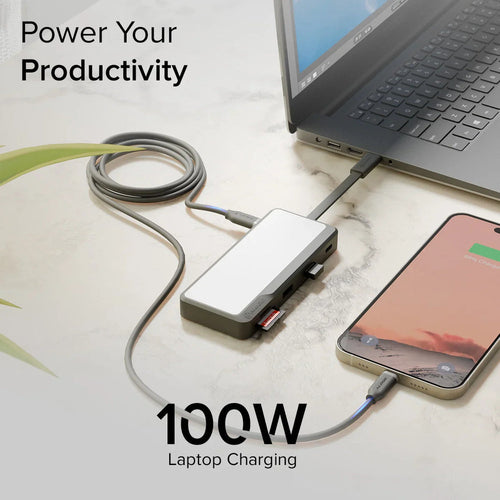 USB-C Travel Dock ALOGIC Fusion Pro TOUR 100W Wired 10Gbps Grey