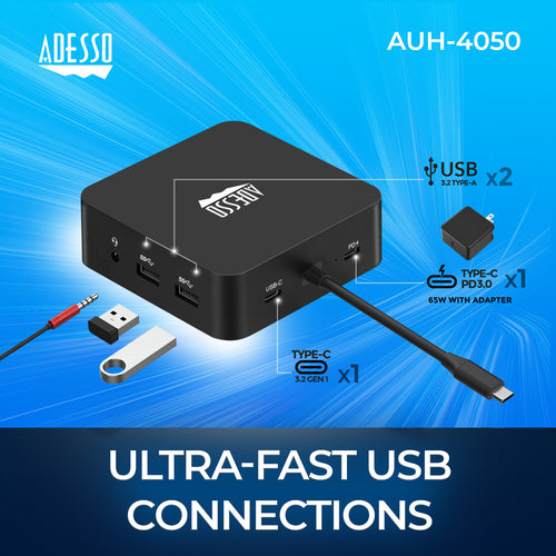 Adesso AUH-4050 laptop dock/port replicator