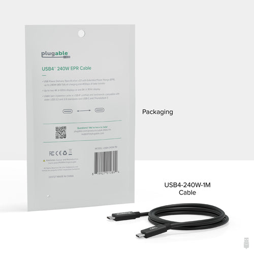 Plugable Technologies USB4-240W-1M USB cable