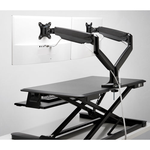 Dual Monitor Arm Mount Height-Adjustable SmartFit Kensington