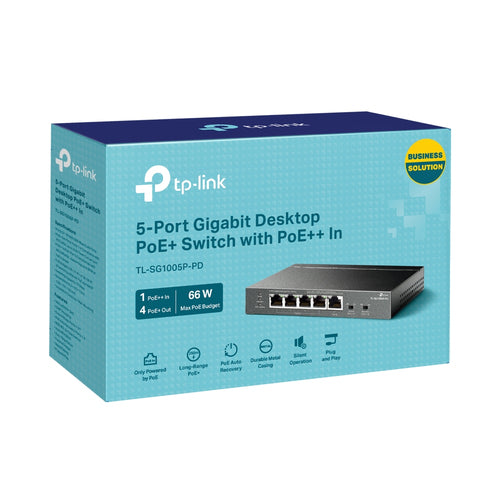 Gigabit Ethernet PoE Network Switch TP-Link TL-SG1005P-PD Wall Mountable