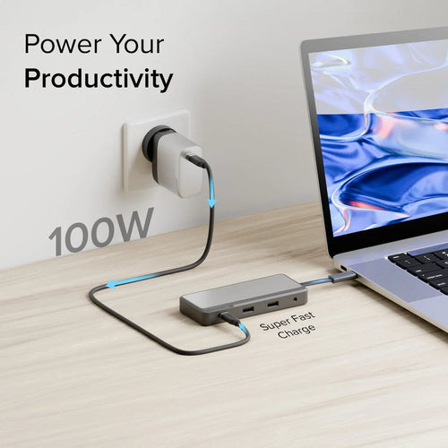 USB-C Universal Video Dock ALOGIC Fusion Pro NEXUS 4K Ultra HD 100W Grey