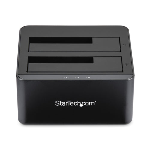 Dual-Bay USB 3.0 SATA Hard Drive Docking Station 10TB Hot-Swap