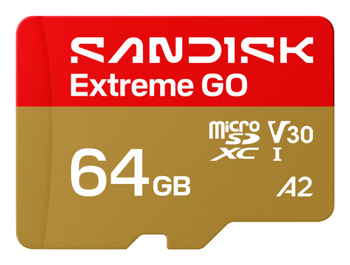 MicroSDXC SanDisk Extreme GO 64GB UHS-I 170MB/s Class 3 - SDSQXGN-064G-GN6MN