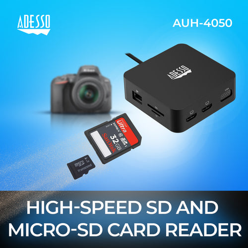 Adesso AUH-4050 laptop dock/port replicator
