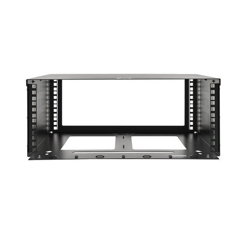 Vertical-Mount 4U Mini Rack Enclosure Black Steel for Wall-Mount