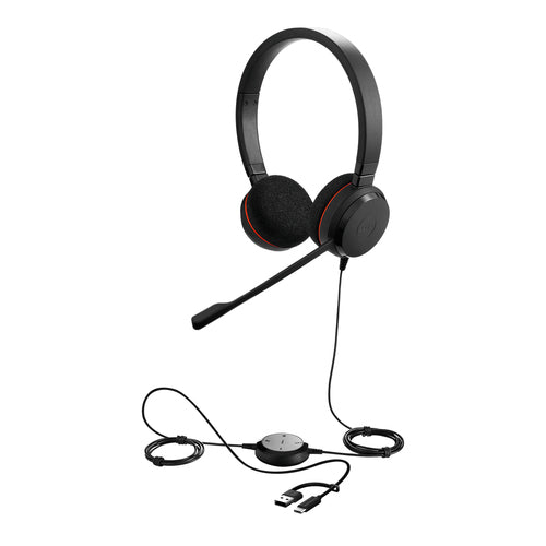 Wired Stereo Headset Jabra Evolve 20 UC USB-C/A 150-7000Hz