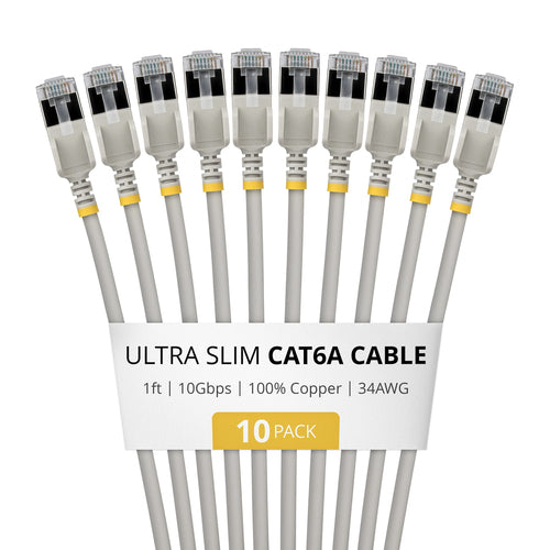 StarTech.com 6ASTP34GRS1FT10PK networking cable