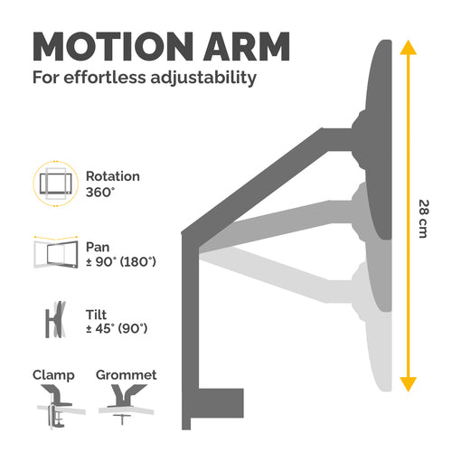 Fellowes Platinum Series 8056301 monitor mount / stand
