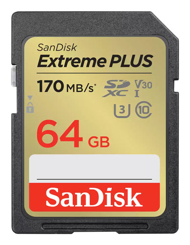 Memory Card SanDisk SDSDXW2-064G-GNCIN 64GB SDXC Class 10 170MB/s - SDSDXW2-064G-GNCIN