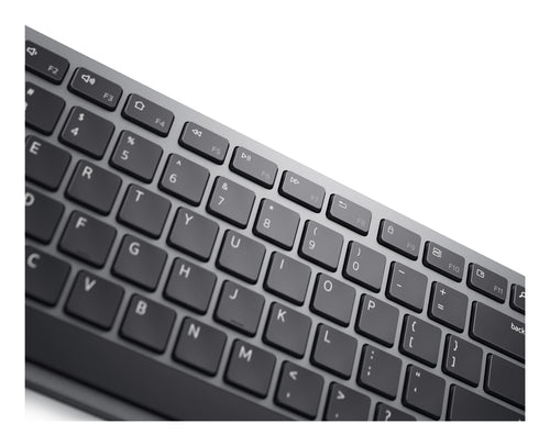 Wireless Keyboard and Mouse DELL KM7321W RF Wireless Bluetooth Full-Size Titanium Grey