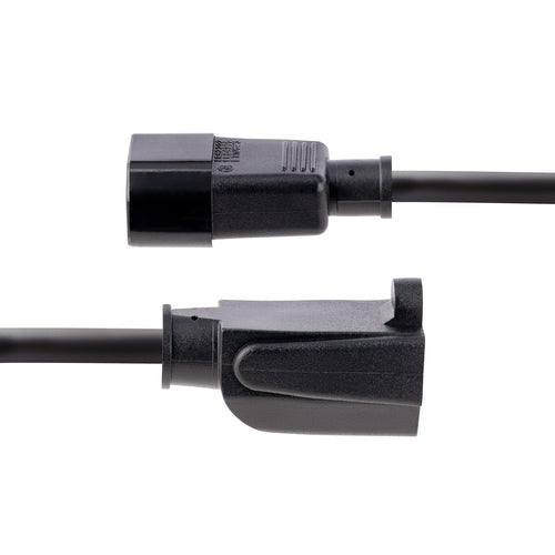 Power Extension Cord 1ft IEC 320 C14 to NEMA 5-15R 10A 125V 10 Pack