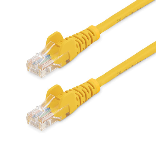 StarTech.com 25 ft Yellow Snagless Category 5e (350 MHz) UTP Patch Cable networking cable