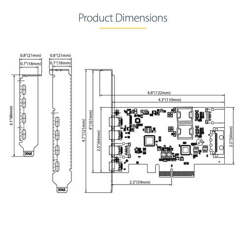 StarTech.com PS4C3IA3-USB-C-CARD interface cards/adapter