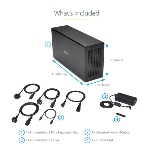 StarTech.com TB31PCIEX16 laptop dock/port replicator