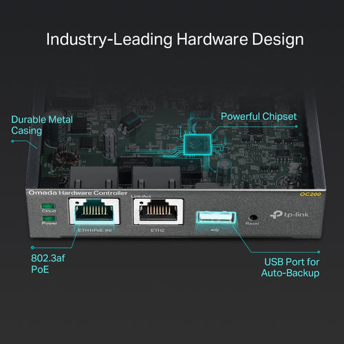 Hardware Controller TP-Link Omada OC200 1200MHz 1024MB DDR3 Black - OC200