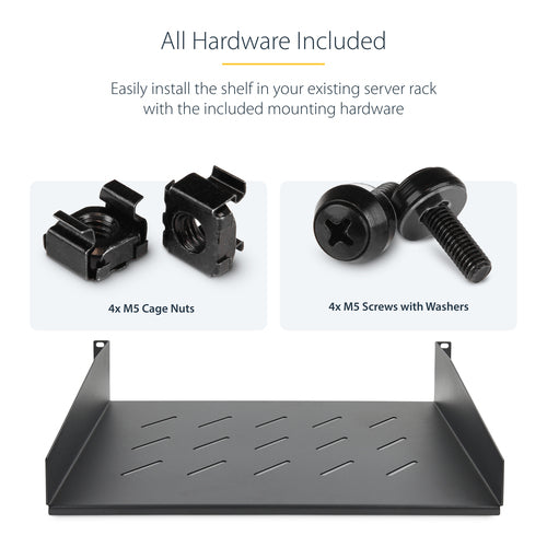 StarTech.com CABSHELFV2U-12-RACK rack accessory