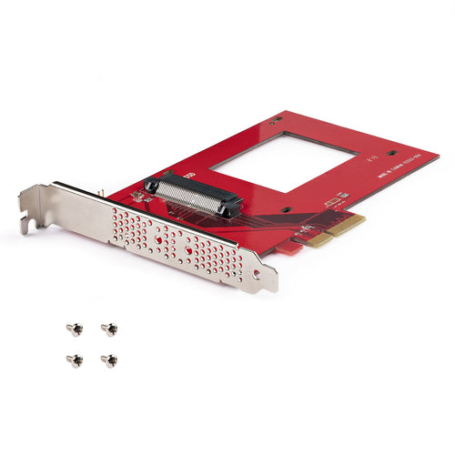 StarTech.com PEX4SFF8639U3 U.3 to PCIe 4.0 Adapter Card for NVMe SSDs