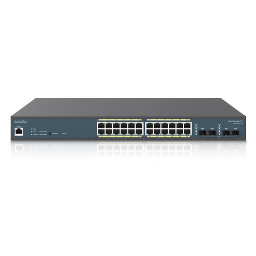 24-Port Gigabit Managed PoE Switch 210W EnGenius EWS7928P-FIT